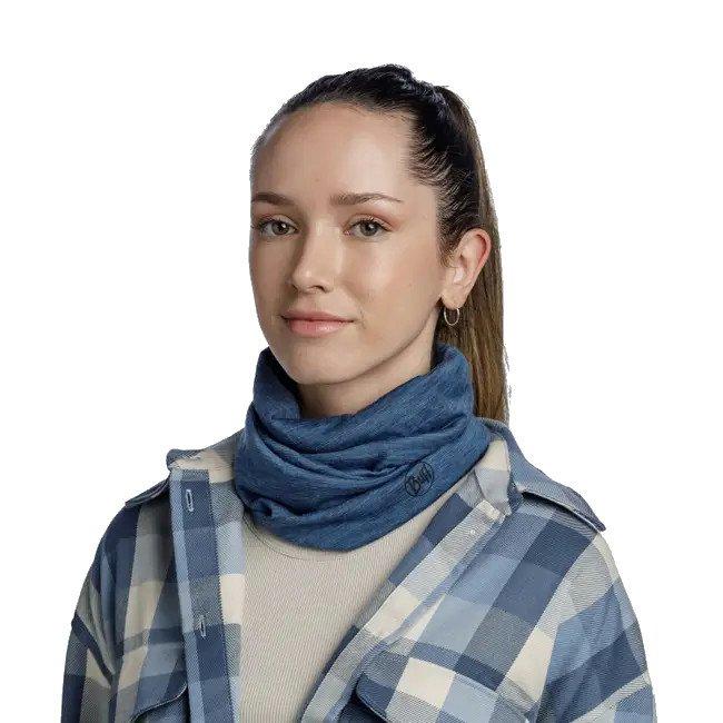 Unisex Lightweight Merino Buff - Blue - Image 3
