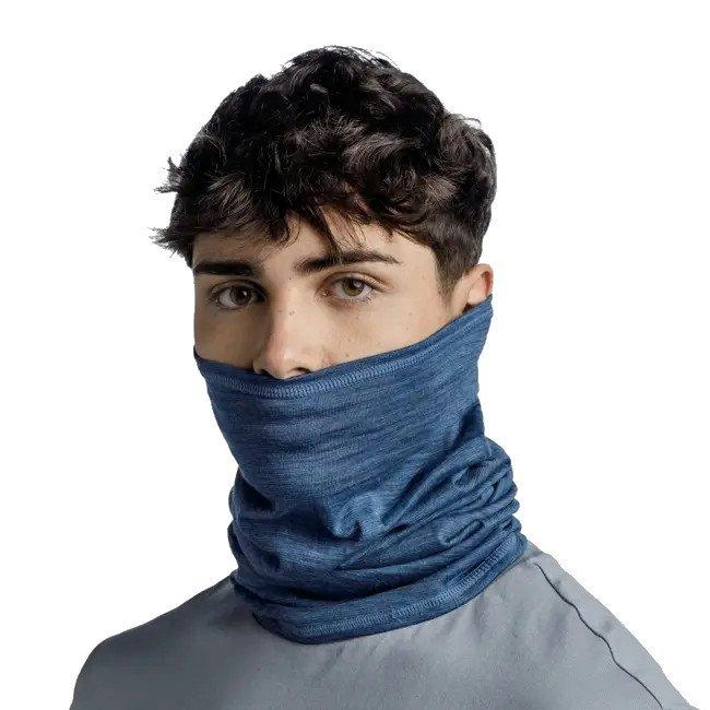 Unisex Lightweight Merino Buff - Blue - Image 4