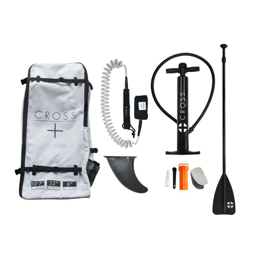 10ft 7in Cross Inflatable Stand-up Paddleboard Package (SUP) - Image 4