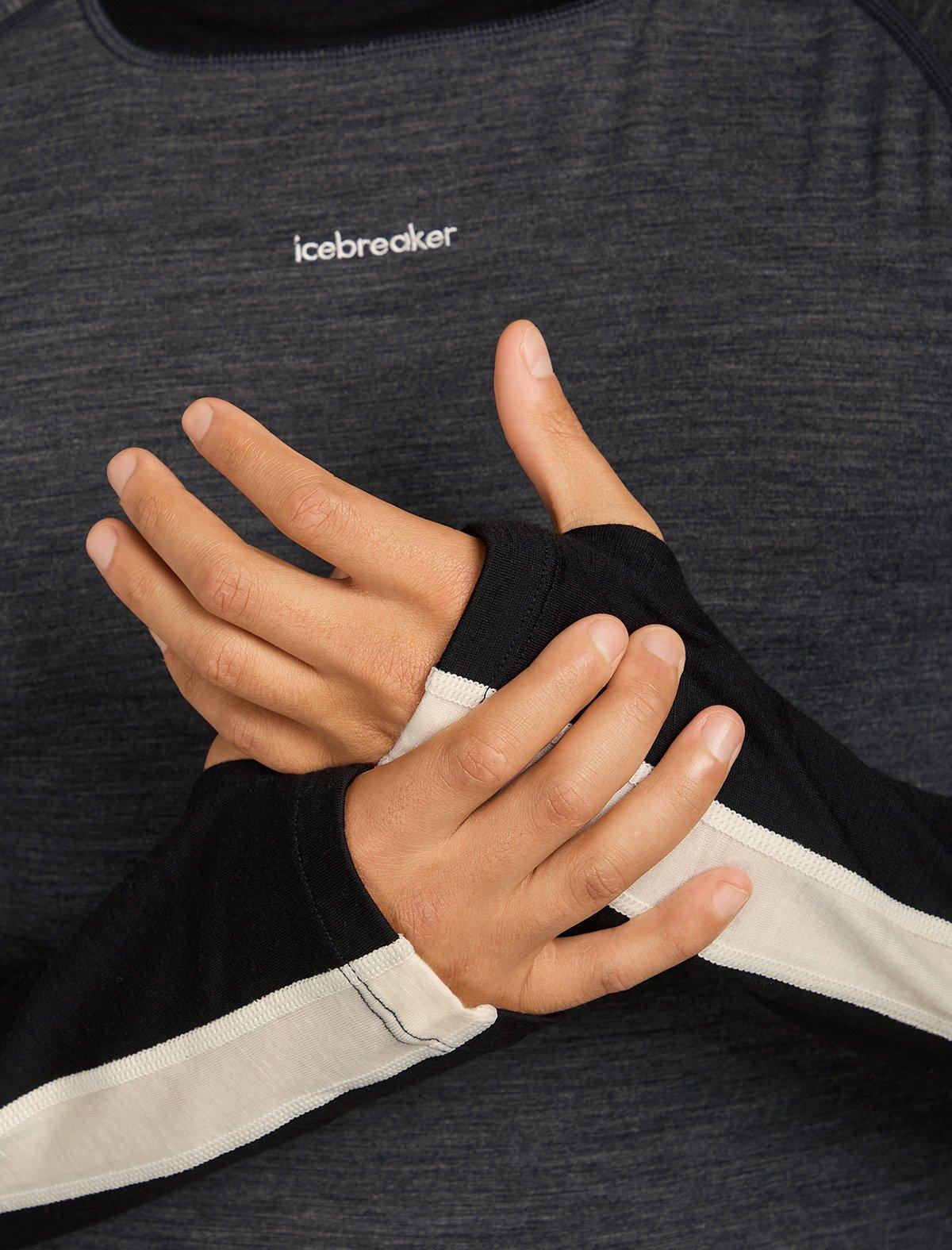 Men's 200 Oasis+ Long-Sleeve High Neck Thermal Top - Black - Image 5