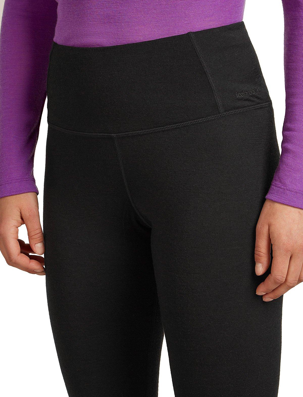 Women's 200 Oasis High-Rise Thermal Leggings - Black - Image 4