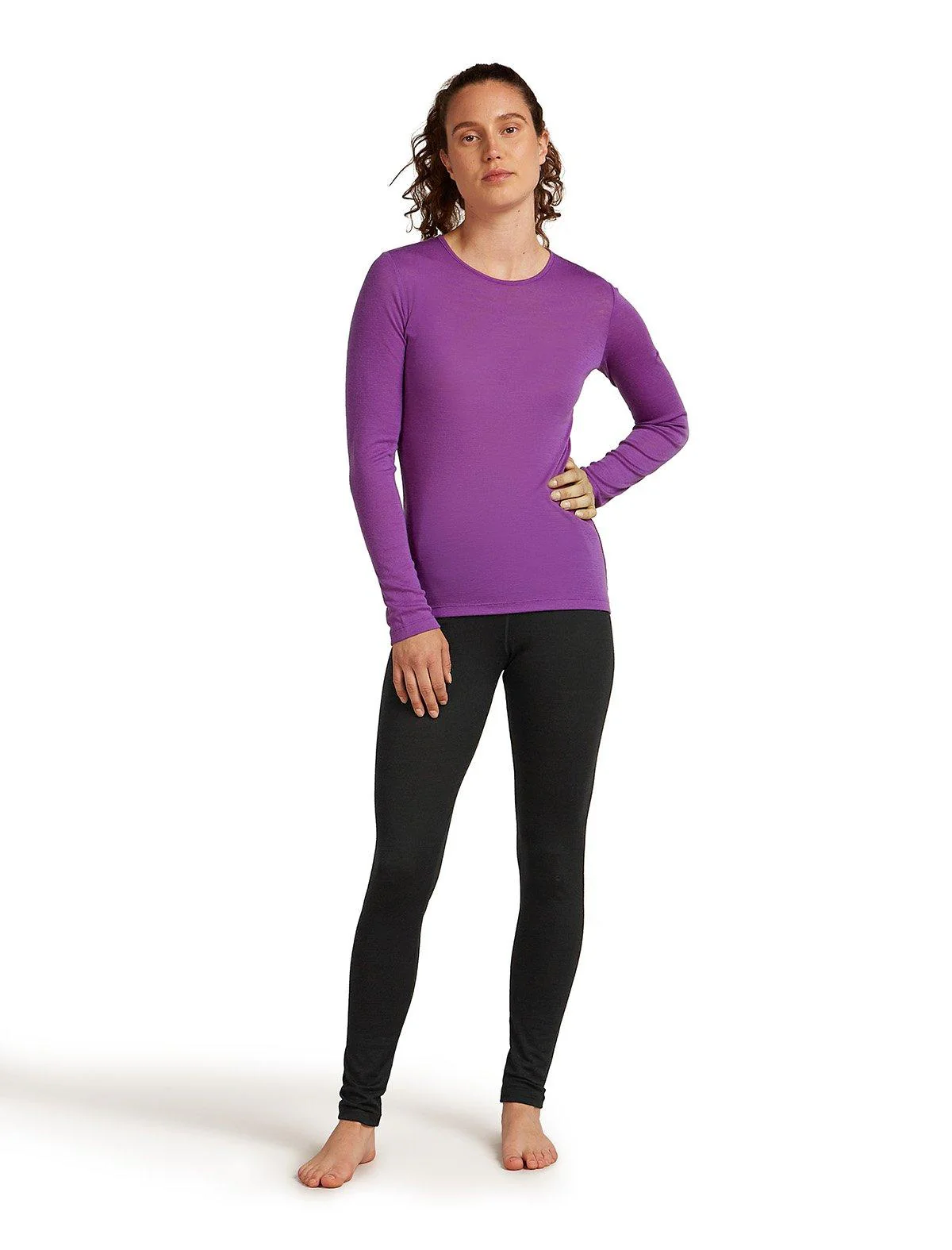 Women's 200 Oasis High-Rise Thermal Leggings - Black - Image 6