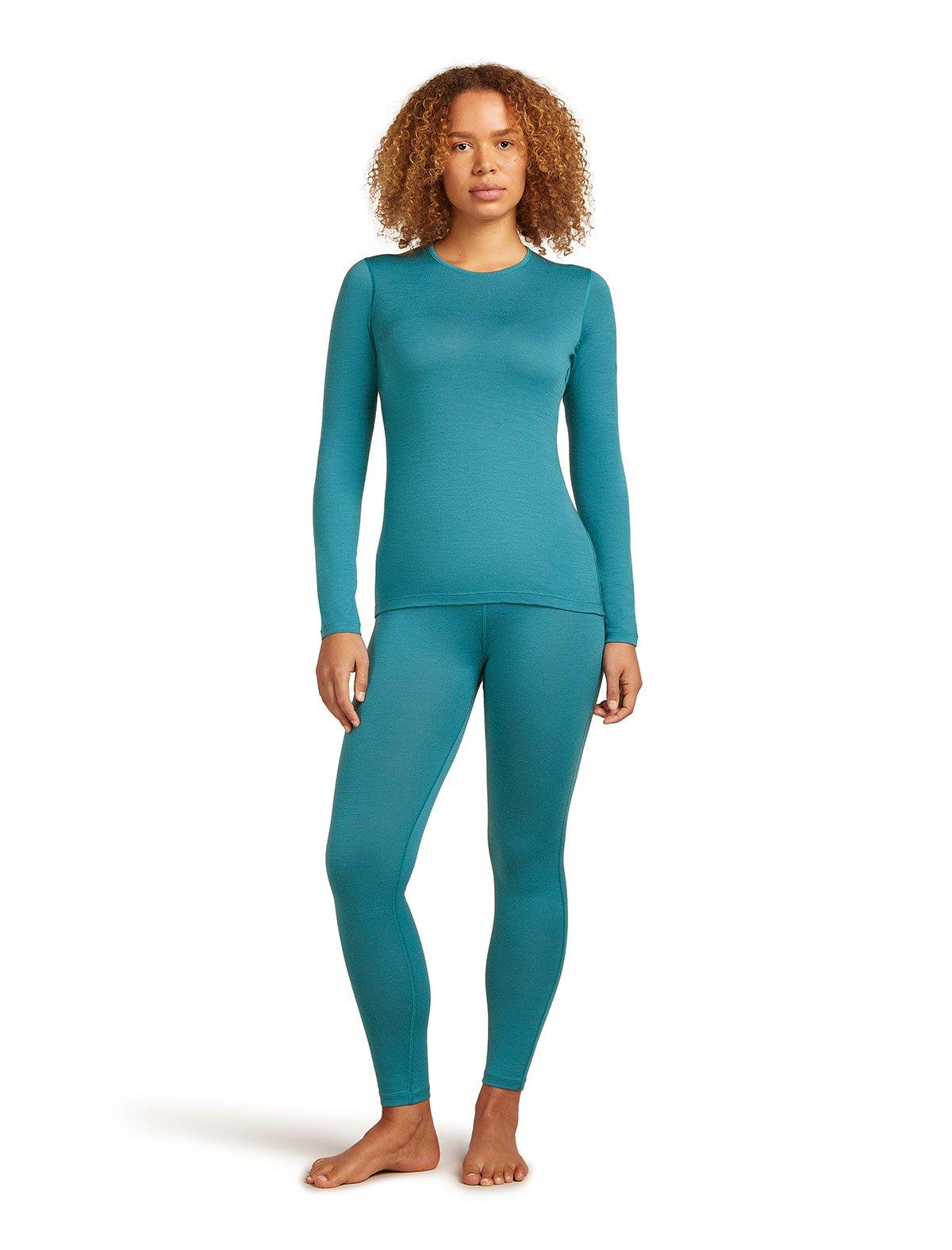 Women's 200 Oasis Long-Sleeve Crewe Thermal Top - Blue - Image 6