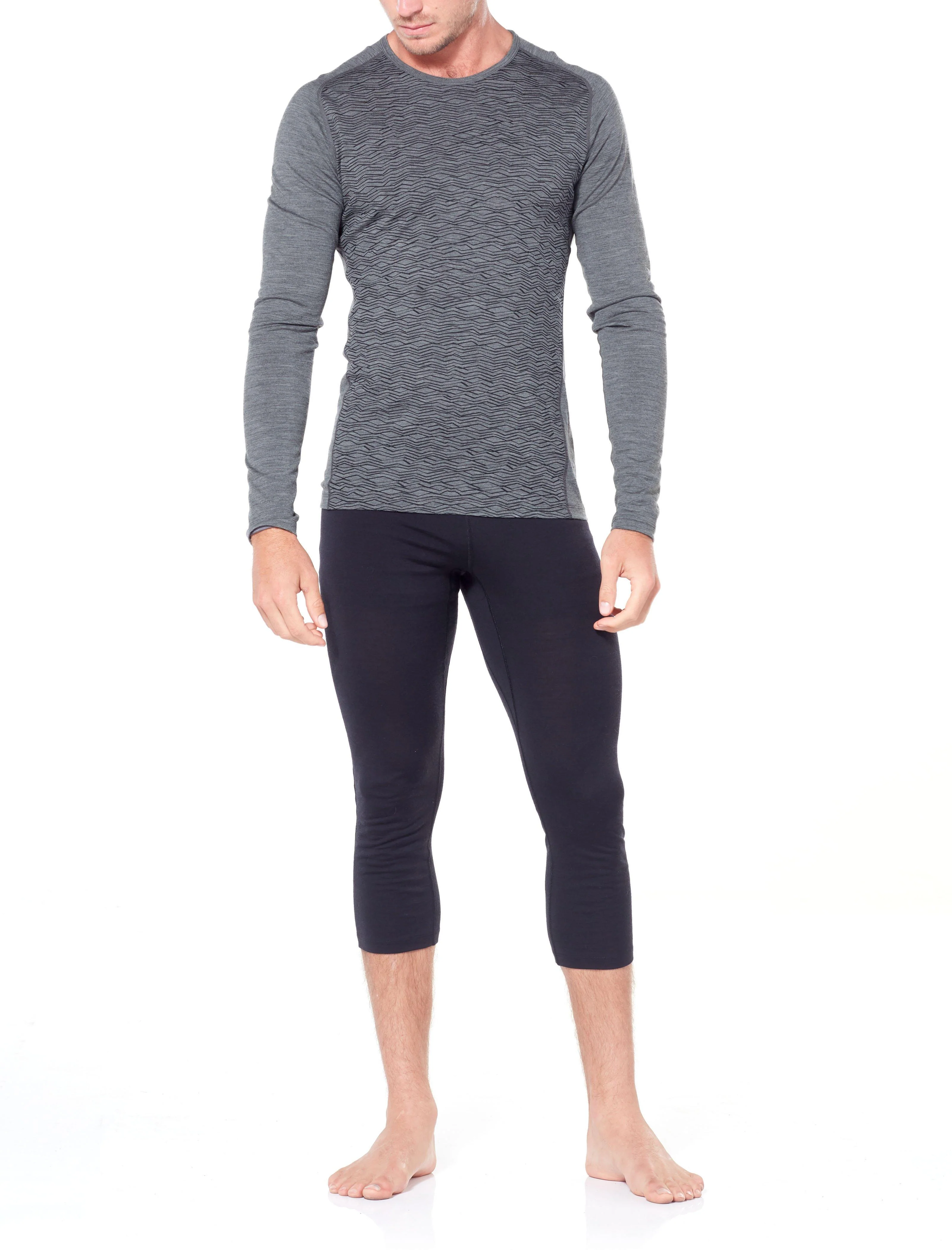 Men's 200 Oasis 3/4 Thermal Leggings - Black - Image 4