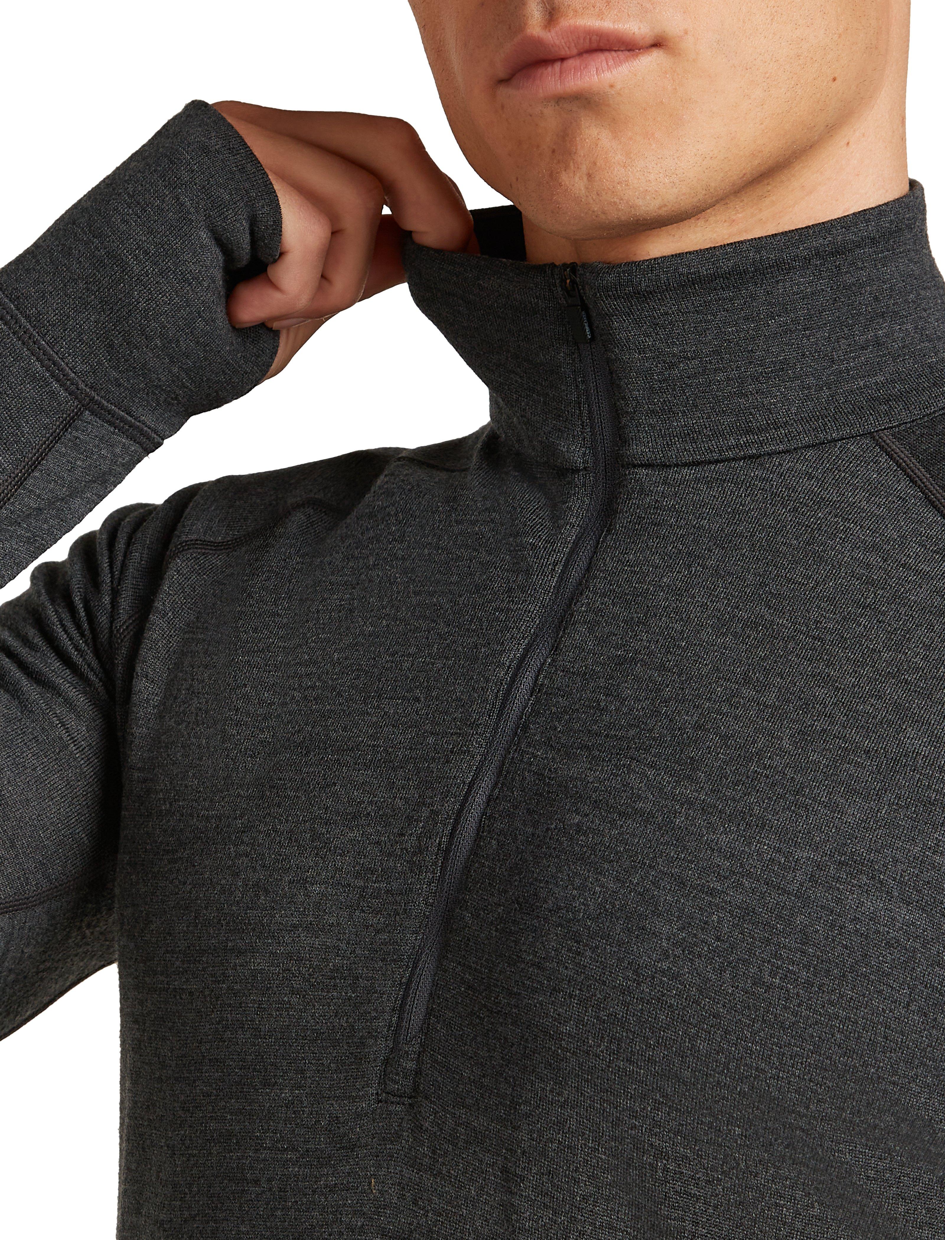 Men's 260 Zoneknit Long Sleeve Half Zip - Grey - Image 5