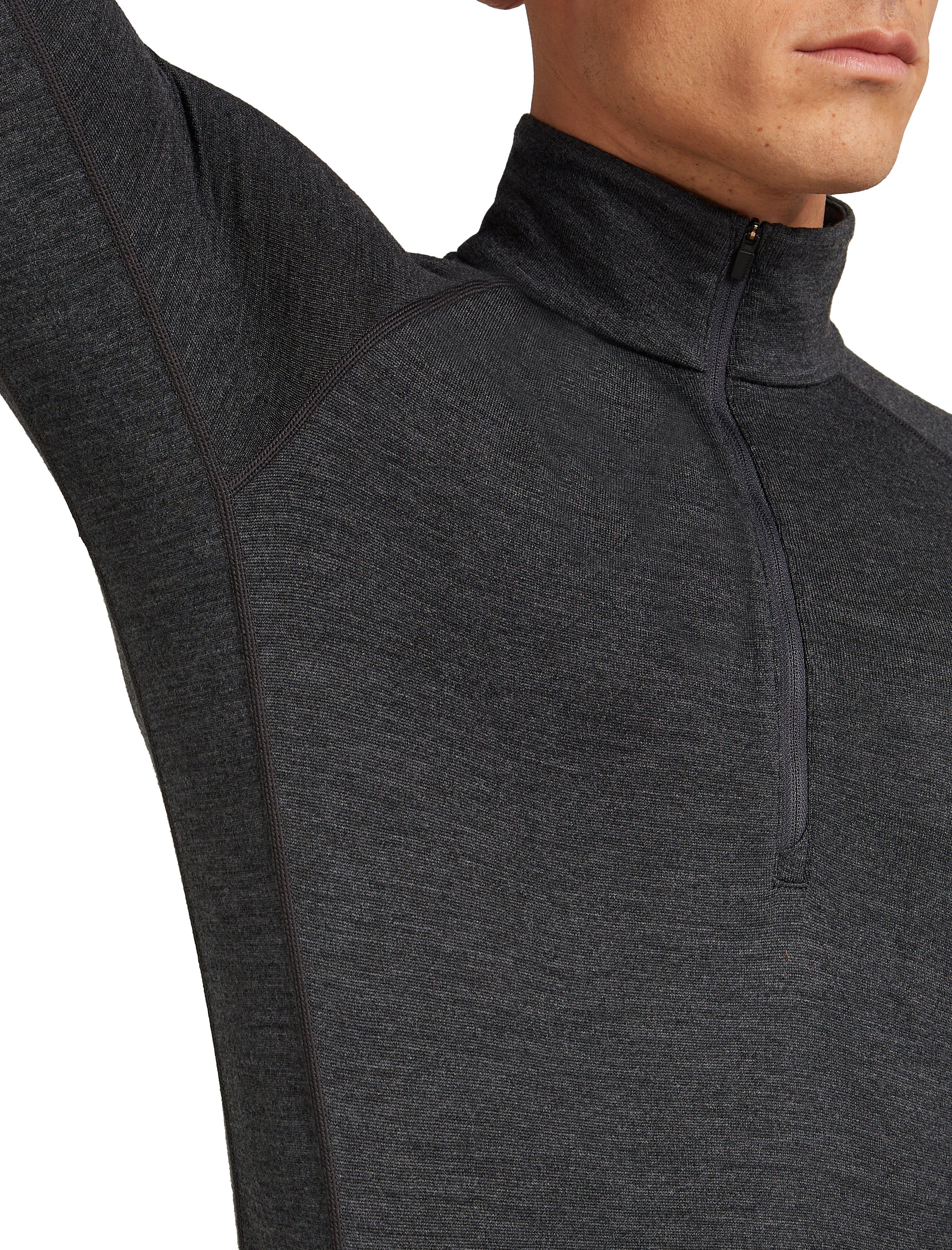 Men's 260 Zoneknit Long Sleeve Half Zip - Grey - Image 6
