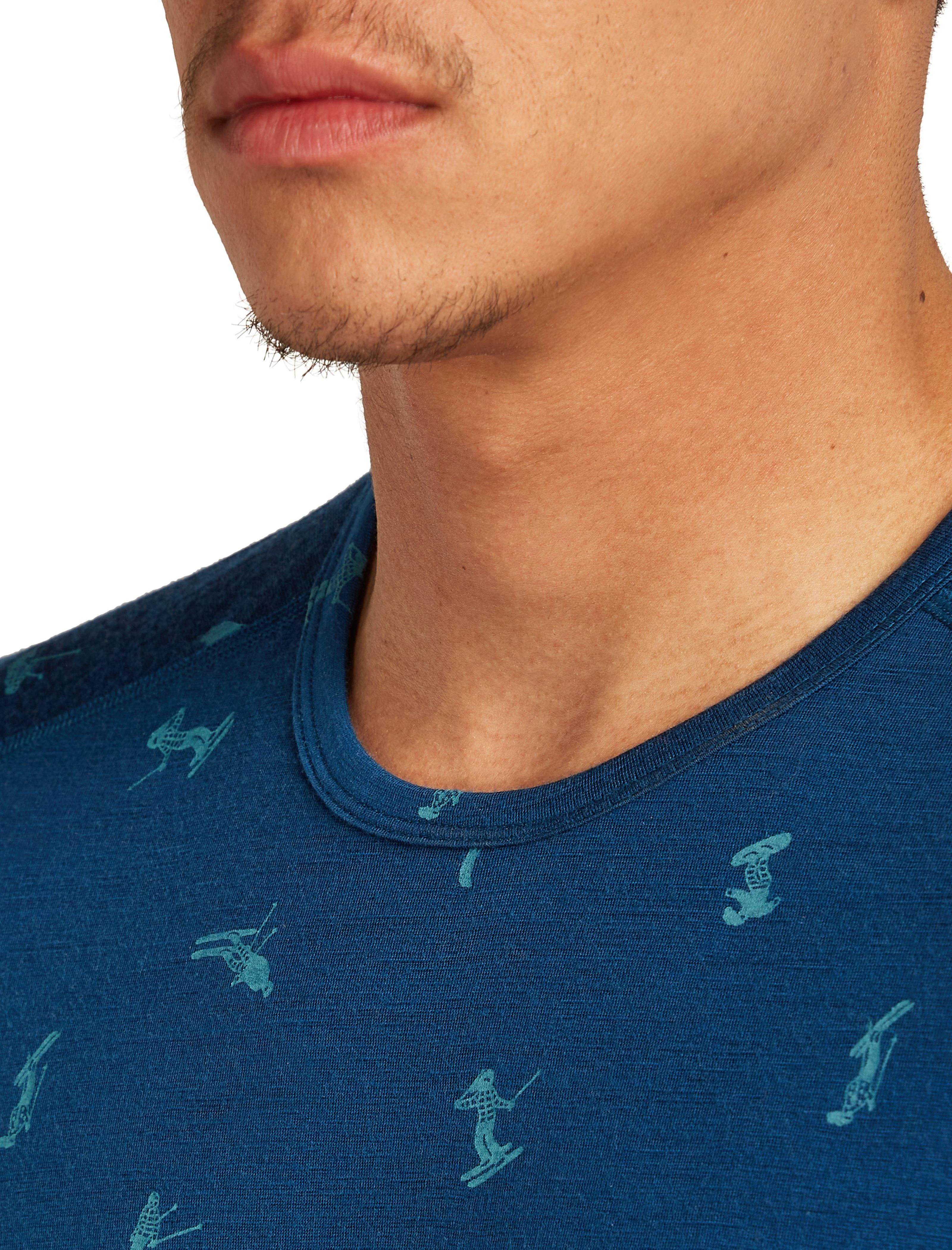 Men's 200 Oasis Long Sleeve Crewe Snow Day - Blue - Image 3