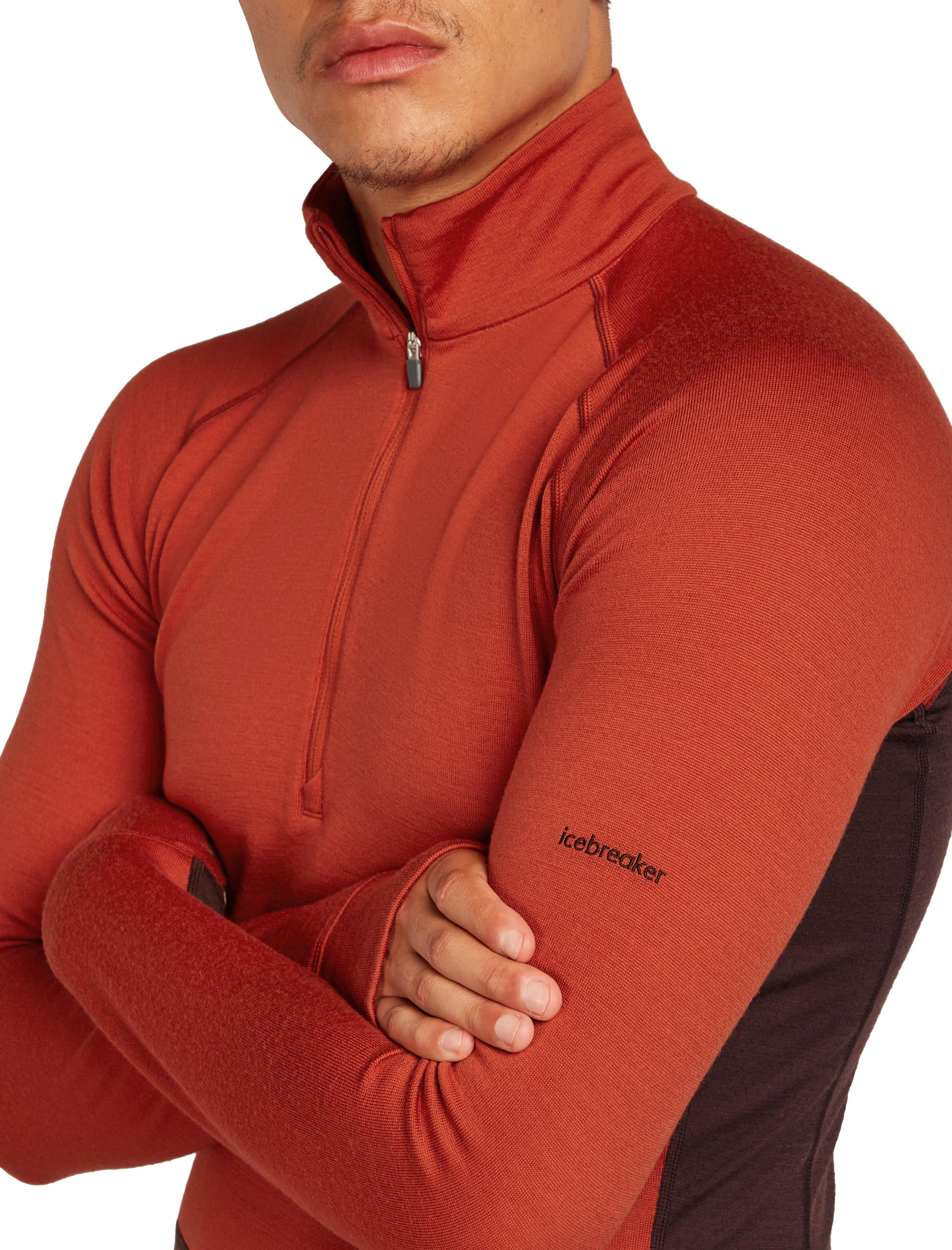 Men's 260 Zoneknit Long Sleeve Half Zip - Red - Image 3
