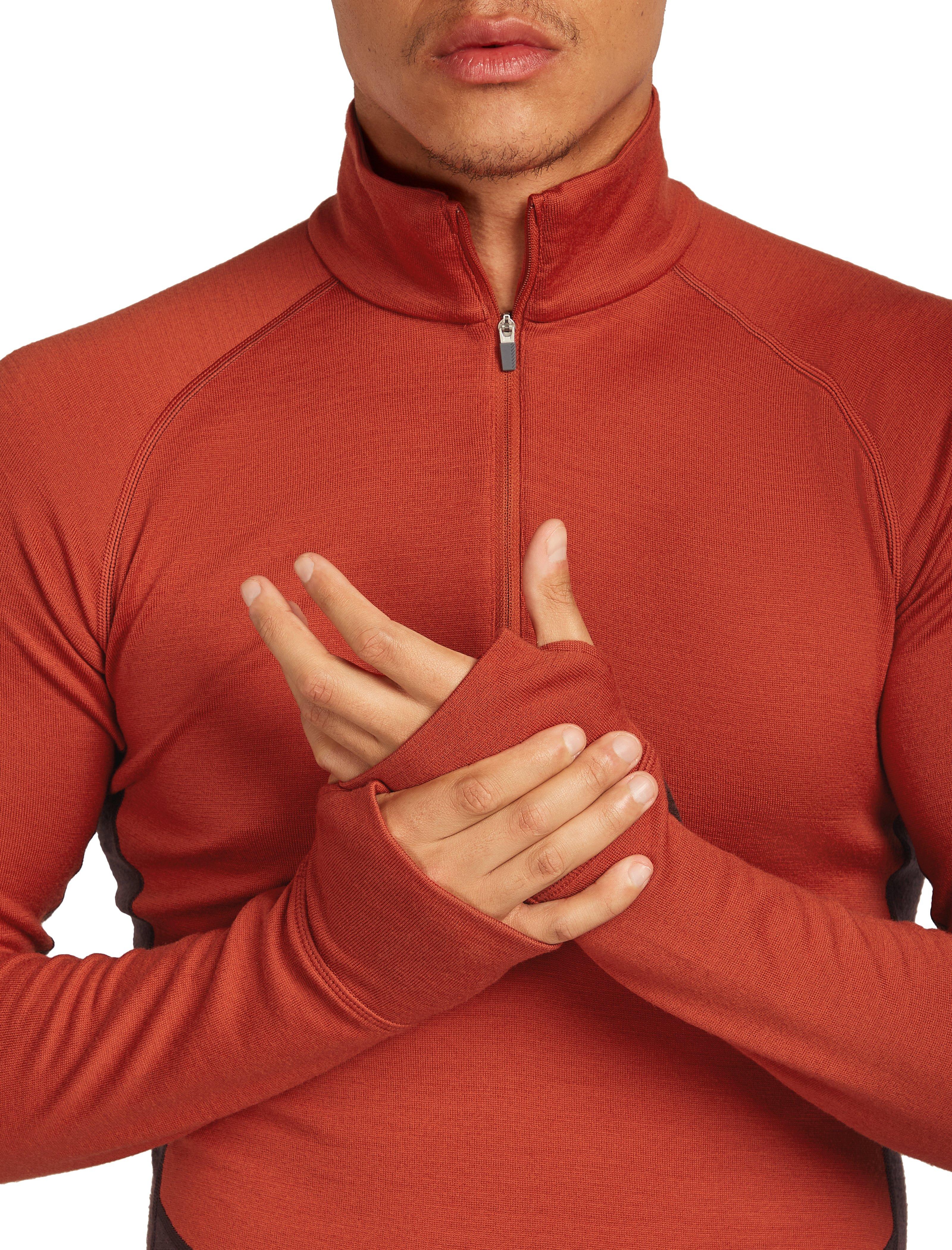 Men's 260 Zoneknit Long Sleeve Half Zip - Red - Image 4