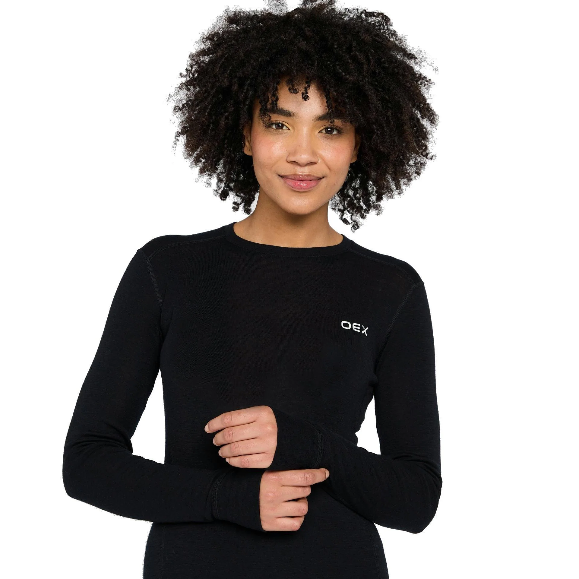Women's Kelso Merino Long-Sleeve Base Layer - Black - Image 3