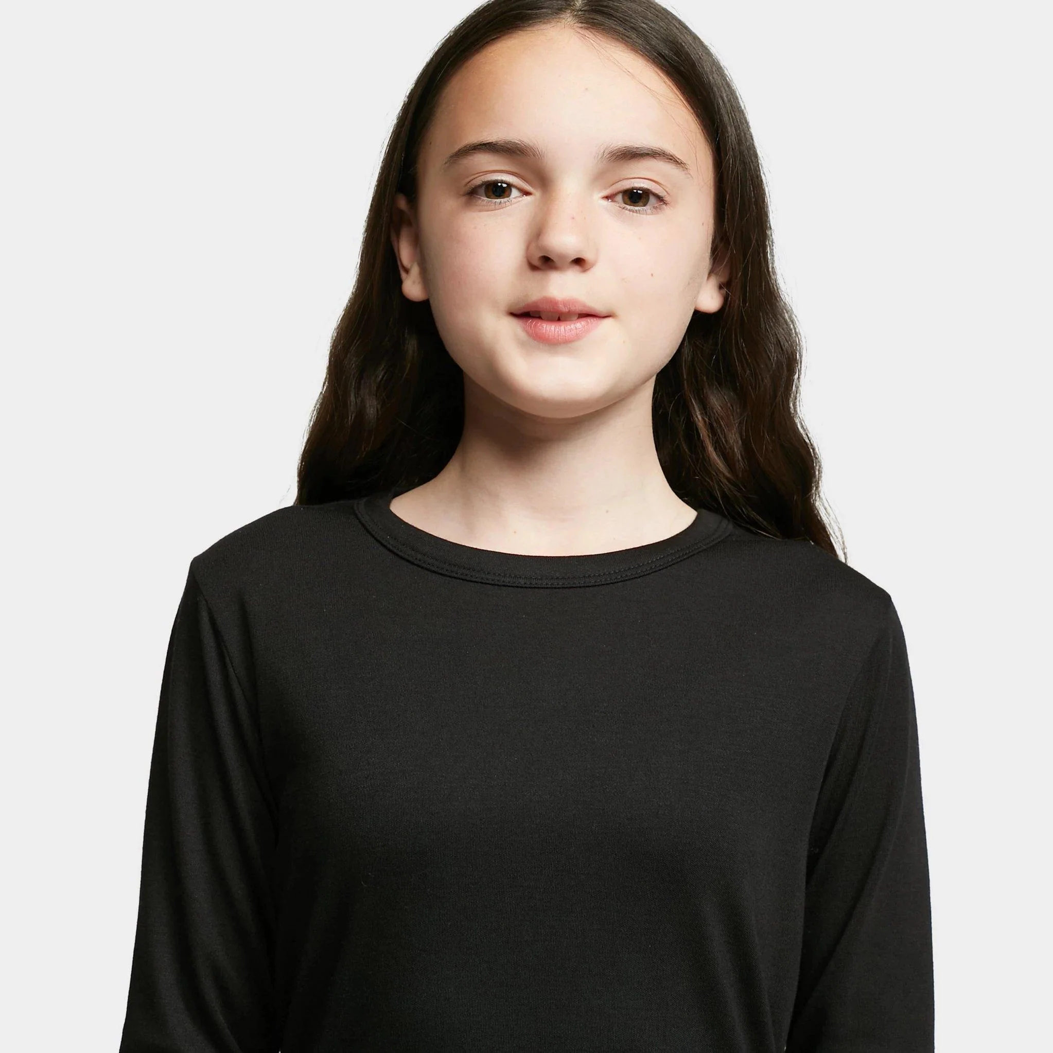 Kids' Long Sleeve Thermal Top - Black - Image 4